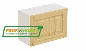 Шкаф навесной 1 дверь 600х340х360 + фасад сосна без покраски