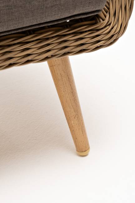 "Прованс" диван из искусственного ротанга трехместный, цвет соломенный "Прованс" диван из искусственного ротанга трехместный, цвет соломенный