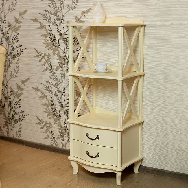 Этажерка Джульетта 2 уровня, дуб шампань Л Этажерка Джульетта 2 уровня, дуб шампань Л