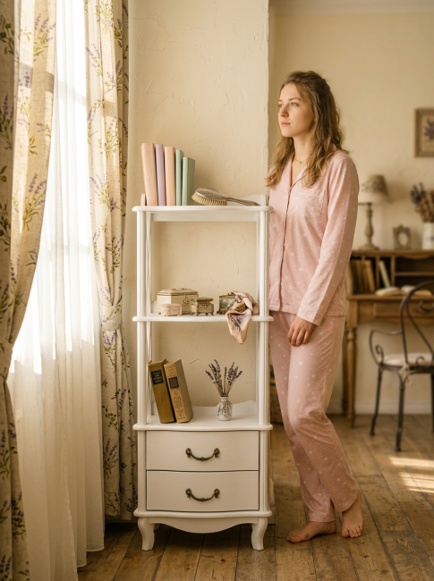 Этажерка Джульетта 2 уровня, дуб шампань Л