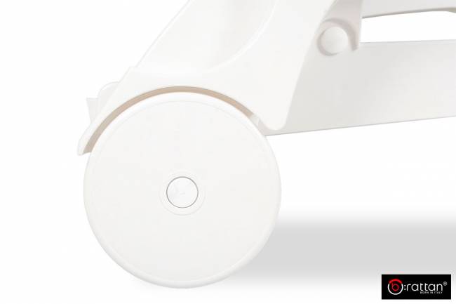 Шезлонг B:rattan МАЙАМИ / MIAMI складной, белый (дисконт)