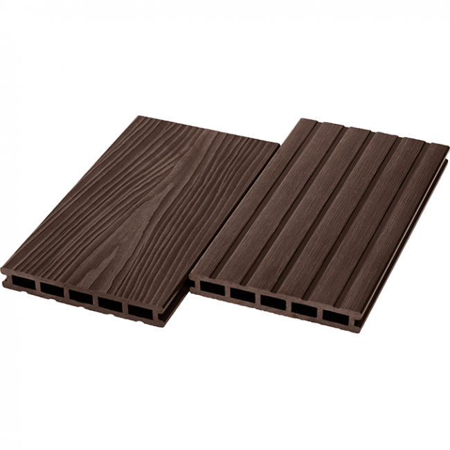 Террасная доска из ДПК UnoDeck Mogano, 165х24х3000/4000 4000, Венге Террасная доска из ДПК UnoDeck Mogano, 165х24х3000/4000 4000, Венге