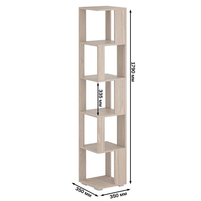 Стеллаж СВК цвет ясень шимо светлый