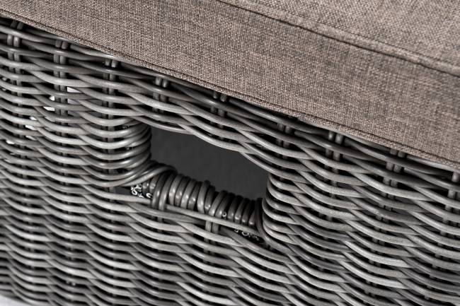 "Рим" шезлонг с подушкой, цвет графит