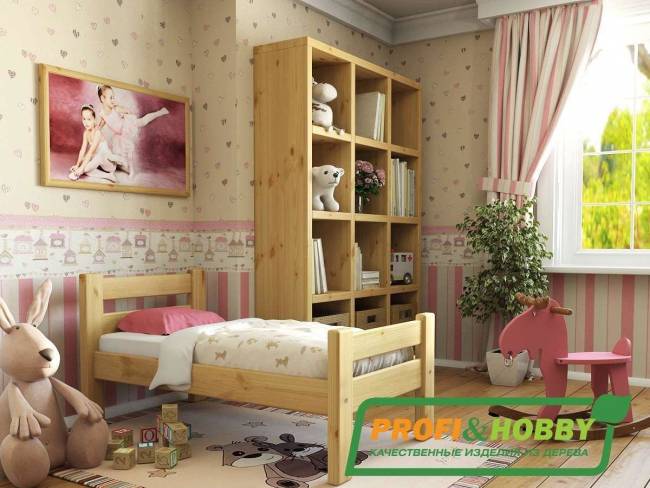 Кровать деревянная "Классика" 700 х 1500, сосна