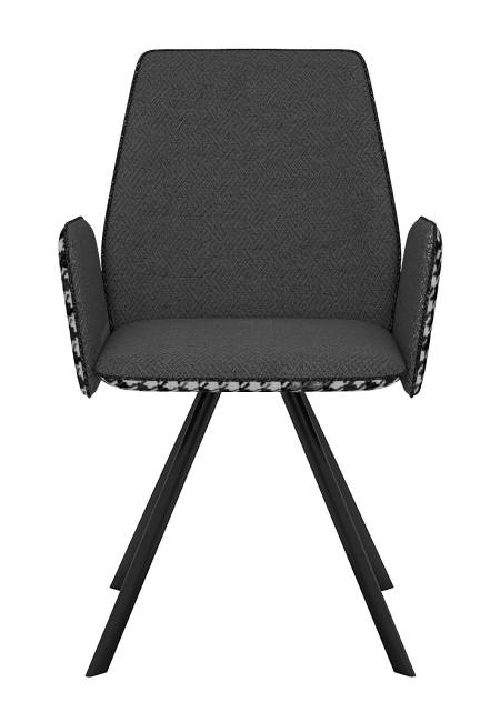 Стул DikLine 293 поворотный SB5/A3 серый, ножки черные