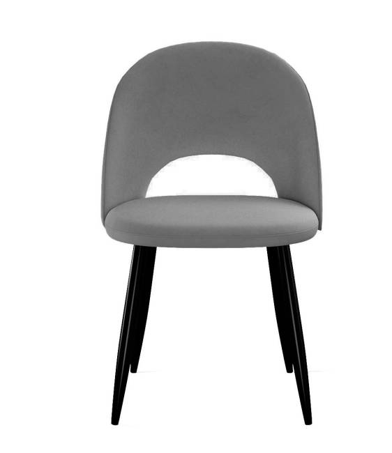 Стул DikLine 283 поворотный C56 серый, ножки черные
