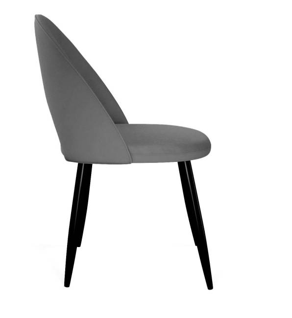 Стул DikLine 283 поворотный C56 серый, ножки черные