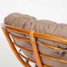 Кресло Папасан/Papasan (23/01 W) /с подушкой/ 115х101х104см, коньячный, экошерсть коричневый, 1811-5 Cognac (коньяк)