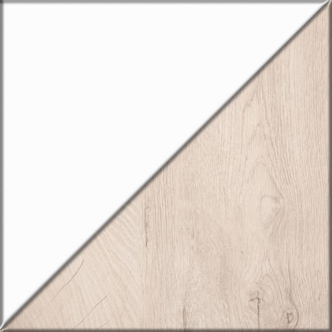 Комод четыре ящика Муссон и кровать со спальным местом 1600х200 цвет белый/дуб эндгрейн элегантный Комод четыре ящика Муссон и кровать со спальным местом 1600х200 цвет белый/дуб эндгрейн элегантный