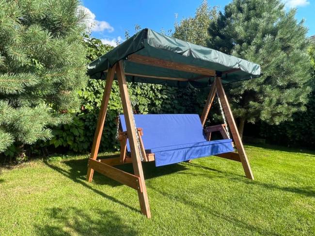 Матрас Синий для деревянных качелей СЕЛЕНА