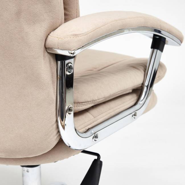 Кресло Софти Люкс/Softy Lux флок , бежевый, 7 бежевый флок