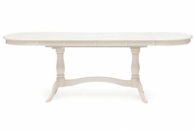 Стол раскладной Siena ( SA-T6EX2L ) дерево гевея/мдф, 150+35+35х80х75см, ivory white (слоновая кость 2-5) ivory white (слоновая кость 2-5) дерево гевея/мдф