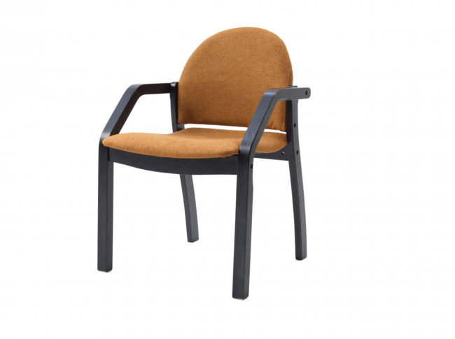 Стул-кресло Джуно 2.0 чёрный/карри