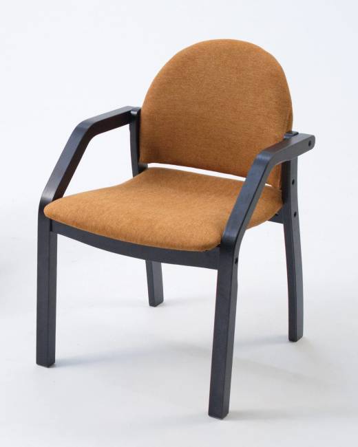 Стул-кресло Джуно 2.0 чёрный/карри