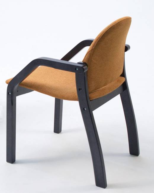 Стул-кресло Джуно 2.0 чёрный/карри