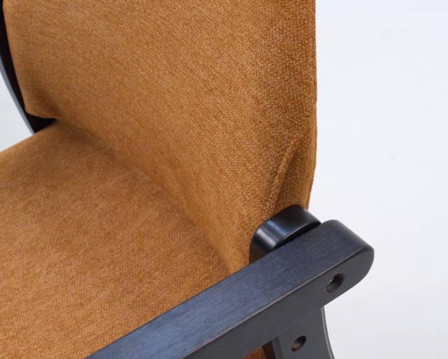 Стул-кресло Джуно 2.0 чёрный/карри