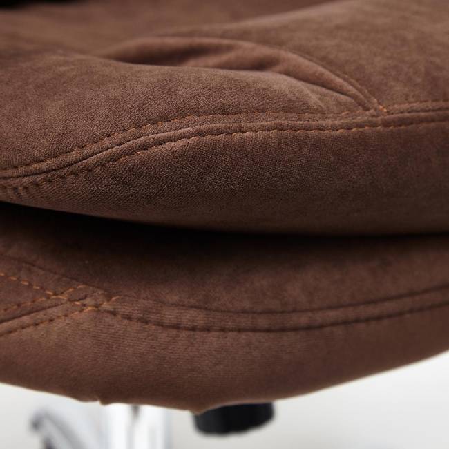 Кресло Софти Люкс/Softy Lux флок , коричневый, 6 коричневый флок