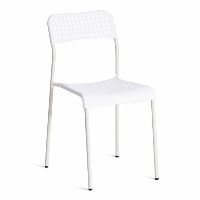 Стул ADDE (mod. C-049) металл/пластик, 39 х 49 х 78 см, White (белый) (Комплект из 8 шт.) белый металл/пластик