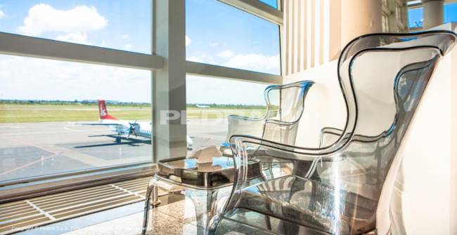 Стол-пуф прозрачный пластиковый Pasha прозрачный 600х510х410 мм